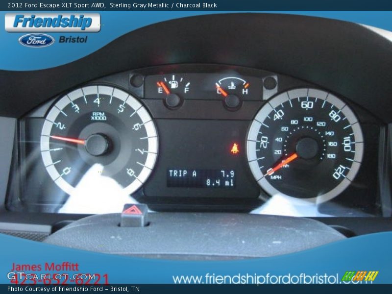 Sterling Gray Metallic / Charcoal Black 2012 Ford Escape XLT Sport AWD