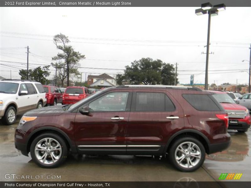 Cinnamon Metallic / Medium Light Stone 2012 Ford Explorer Limited