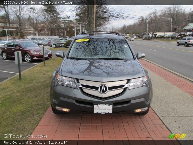 Sterling Gray Metallic / Taupe 2009 Acura MDX