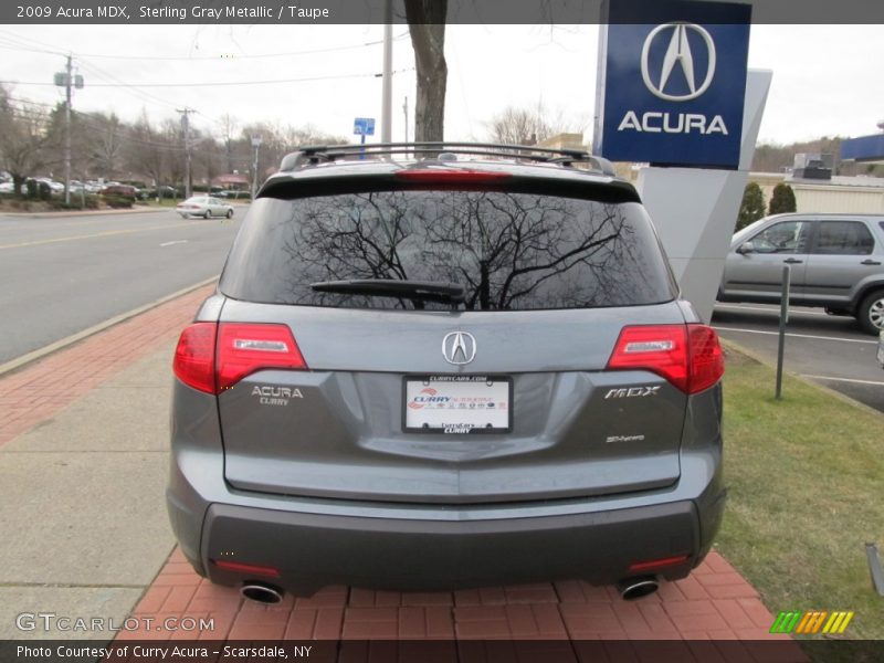 Sterling Gray Metallic / Taupe 2009 Acura MDX