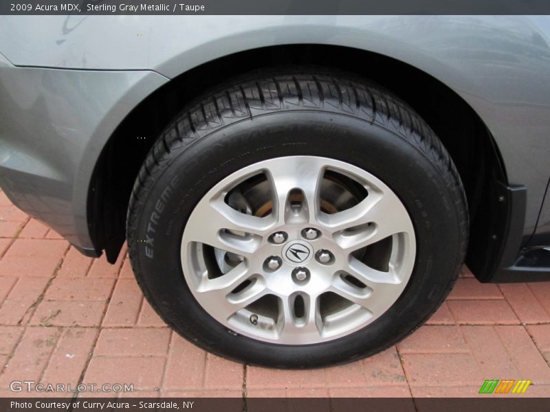 Sterling Gray Metallic / Taupe 2009 Acura MDX