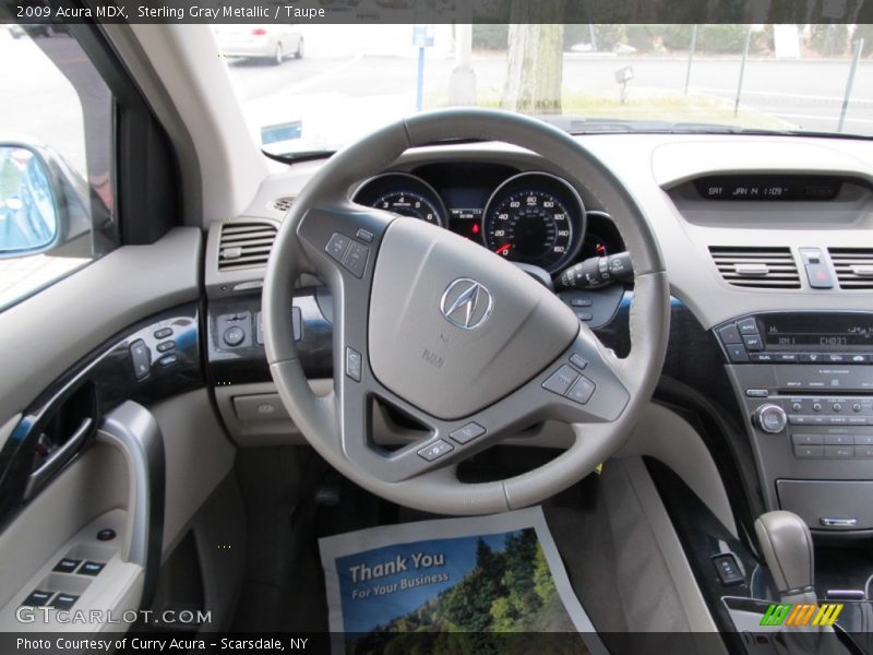 Sterling Gray Metallic / Taupe 2009 Acura MDX