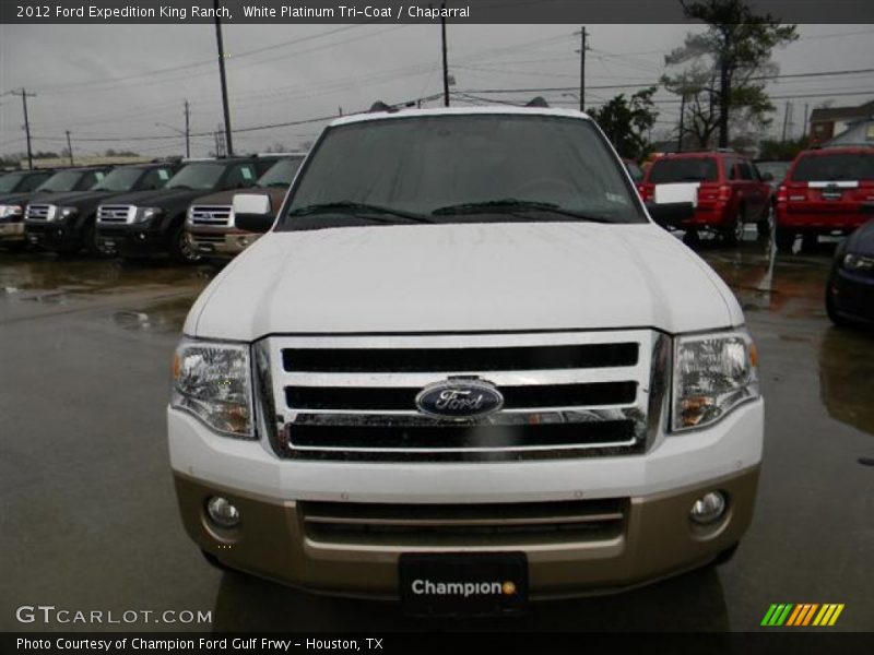 White Platinum Tri-Coat / Chaparral 2012 Ford Expedition King Ranch