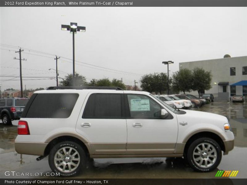 White Platinum Tri-Coat / Chaparral 2012 Ford Expedition King Ranch