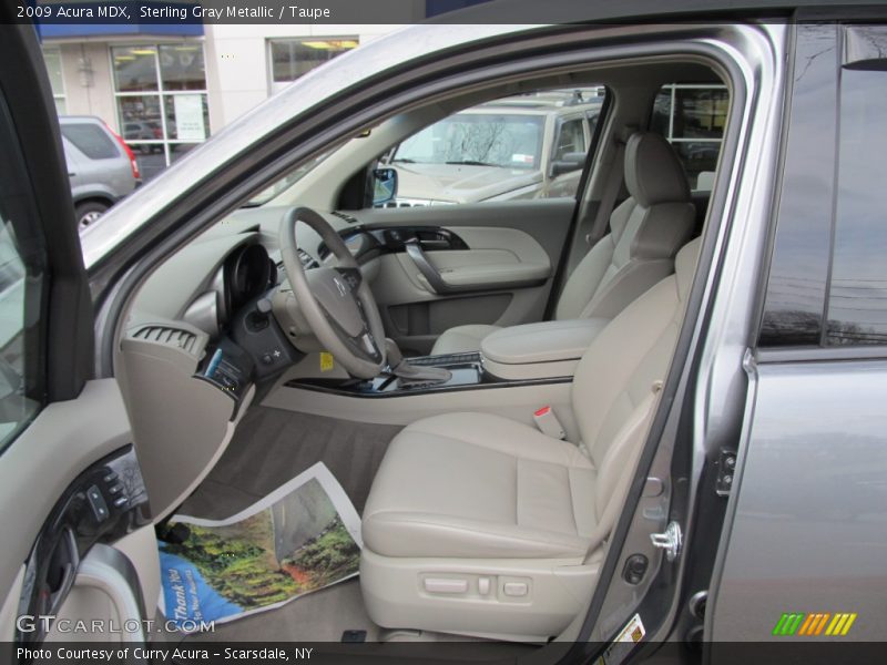 Sterling Gray Metallic / Taupe 2009 Acura MDX