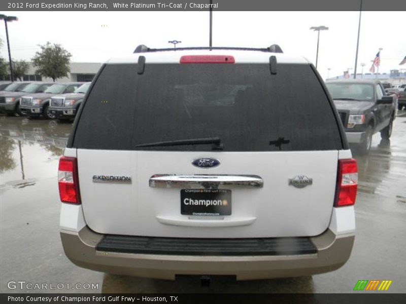 White Platinum Tri-Coat / Chaparral 2012 Ford Expedition King Ranch
