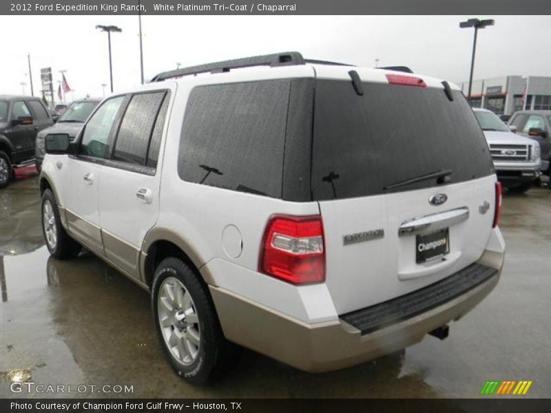 White Platinum Tri-Coat / Chaparral 2012 Ford Expedition King Ranch