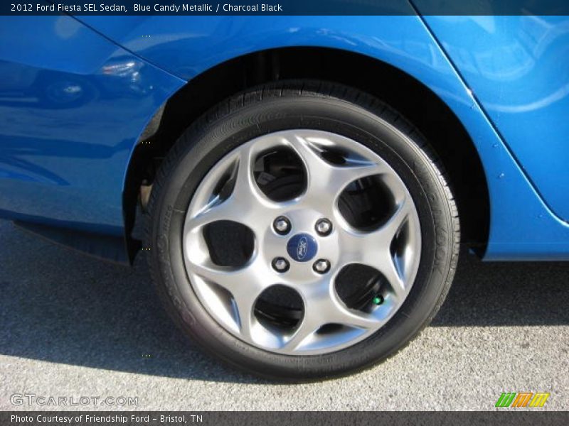 Blue Candy Metallic / Charcoal Black 2012 Ford Fiesta SEL Sedan