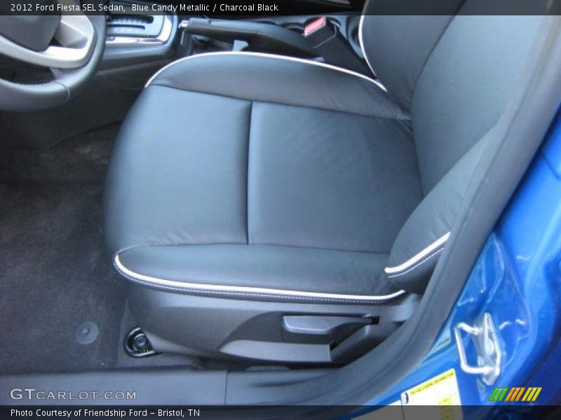  2012 Fiesta SEL Sedan Charcoal Black Interior