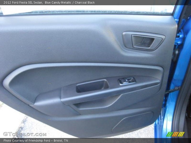 Blue Candy Metallic / Charcoal Black 2012 Ford Fiesta SEL Sedan