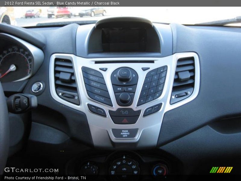 Controls of 2012 Fiesta SEL Sedan