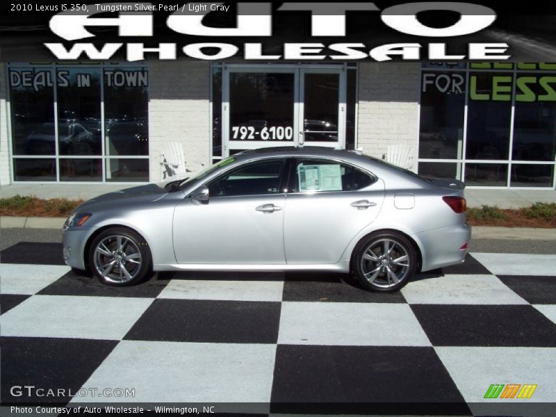 Tungsten Silver Pearl / Light Gray 2010 Lexus IS 350