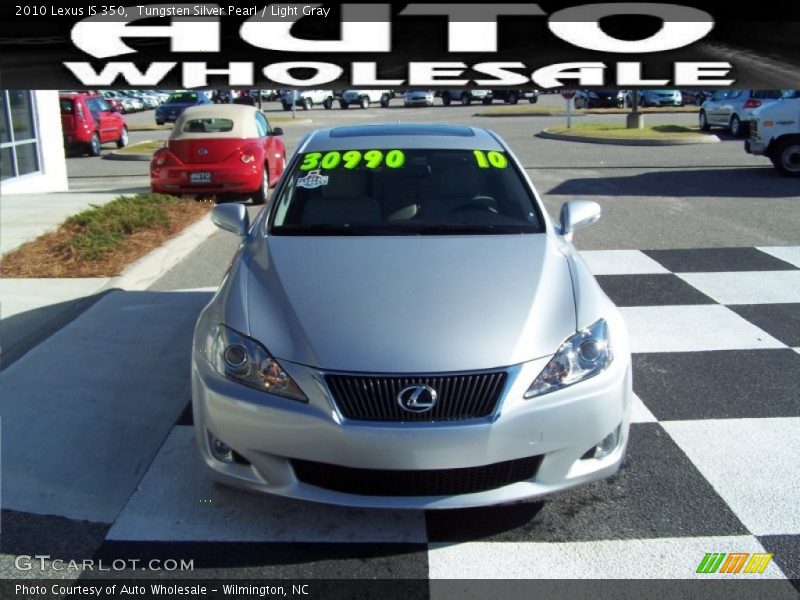 Tungsten Silver Pearl / Light Gray 2010 Lexus IS 350