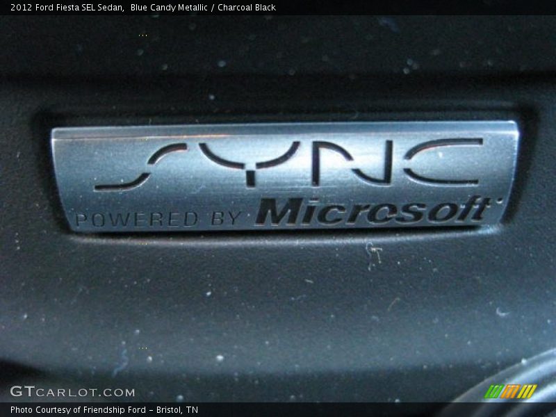 Blue Candy Metallic / Charcoal Black 2012 Ford Fiesta SEL Sedan