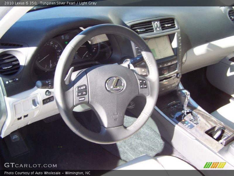 Tungsten Silver Pearl / Light Gray 2010 Lexus IS 350
