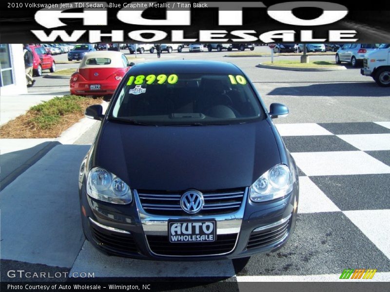 Blue Graphite Metallic / Titan Black 2010 Volkswagen Jetta TDI Sedan