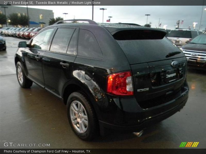 Tuxedo Black Metallic / Medium Light Stone 2012 Ford Edge SE