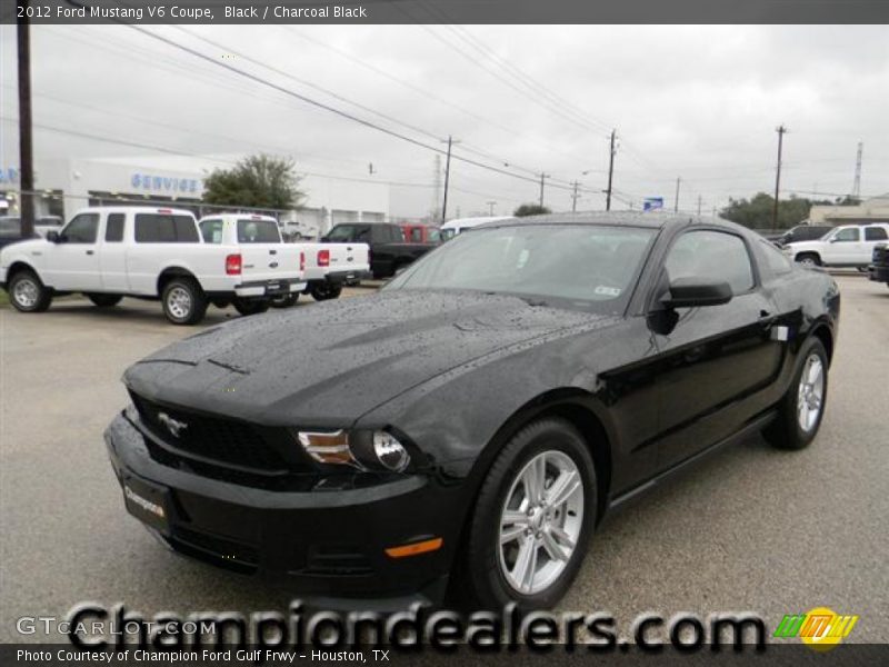 Black / Charcoal Black 2012 Ford Mustang V6 Coupe
