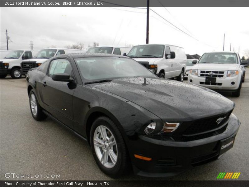 Black / Charcoal Black 2012 Ford Mustang V6 Coupe