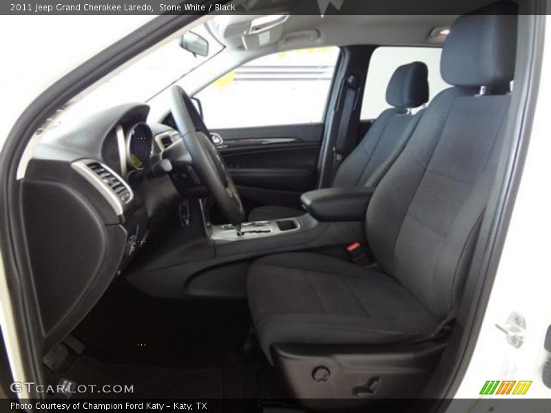 Stone White / Black 2011 Jeep Grand Cherokee Laredo