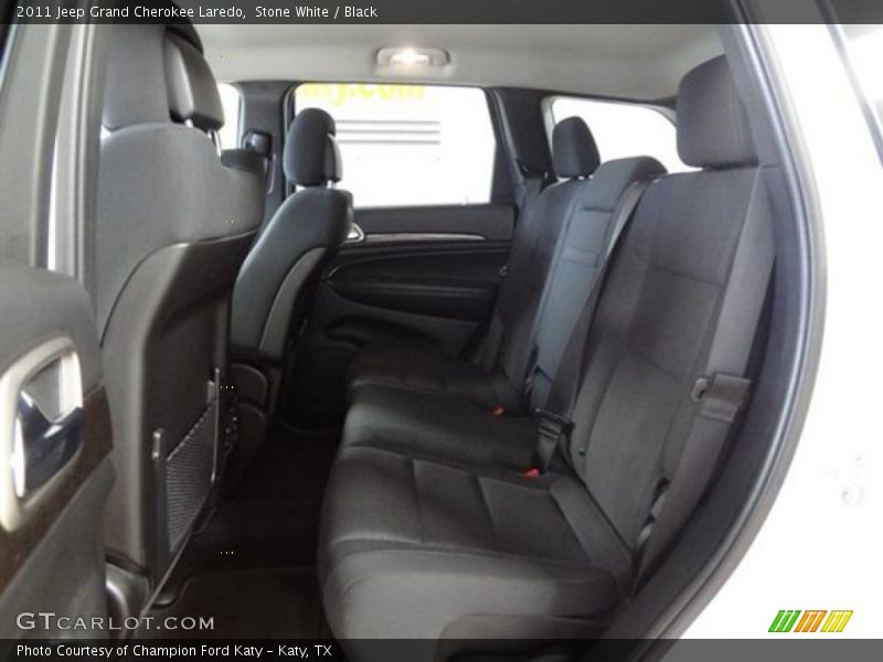 Stone White / Black 2011 Jeep Grand Cherokee Laredo