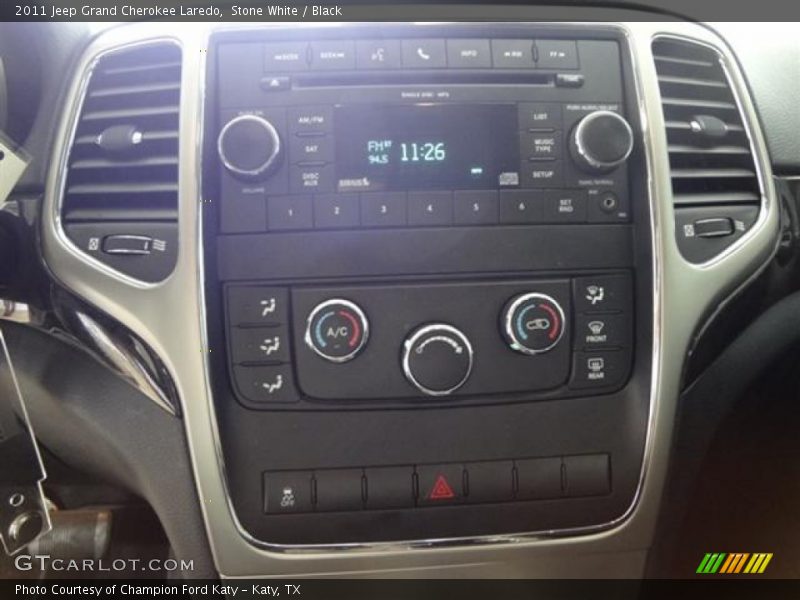 Stone White / Black 2011 Jeep Grand Cherokee Laredo