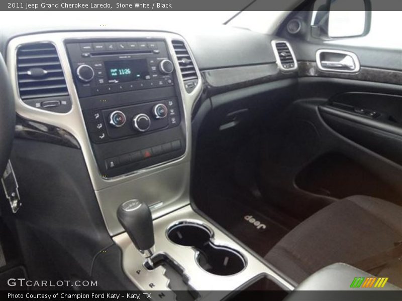 Stone White / Black 2011 Jeep Grand Cherokee Laredo