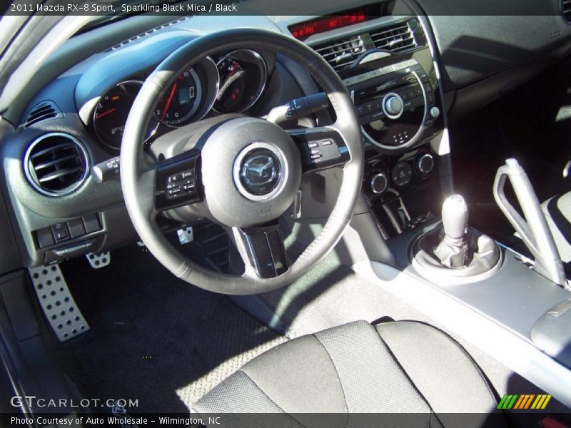 Sparkling Black Mica / Black 2011 Mazda RX-8 Sport