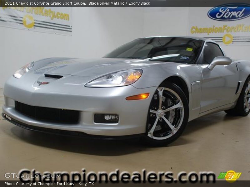 Blade Silver Metallic / Ebony Black 2011 Chevrolet Corvette Grand Sport Coupe