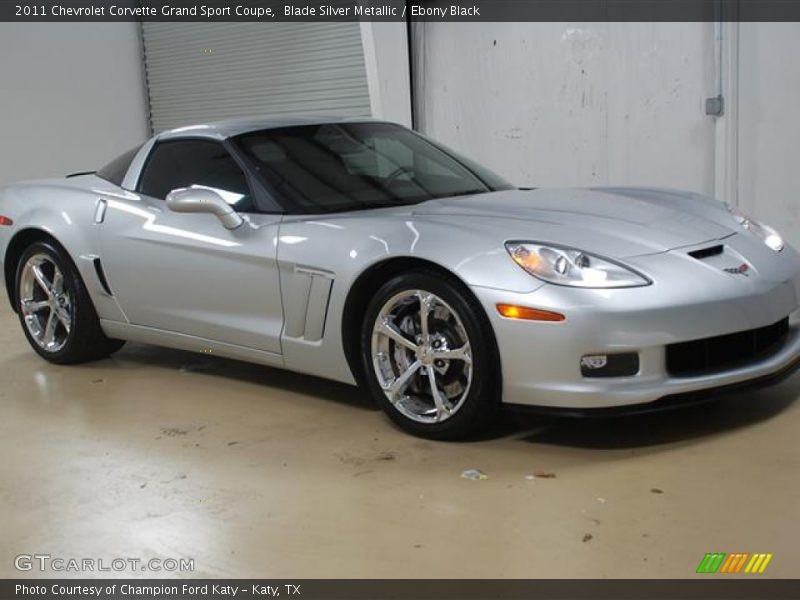 Blade Silver Metallic / Ebony Black 2011 Chevrolet Corvette Grand Sport Coupe