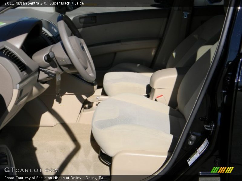 Super Black / Beige 2011 Nissan Sentra 2.0
