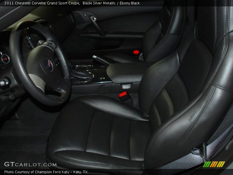  2011 Corvette Grand Sport Coupe Ebony Black Interior