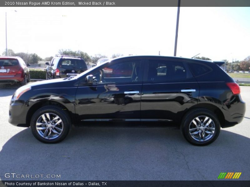 Wicked Black / Black 2010 Nissan Rogue AWD Krom Edition