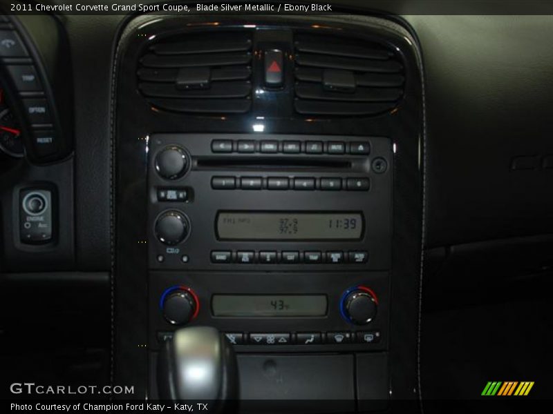 Controls of 2011 Corvette Grand Sport Coupe