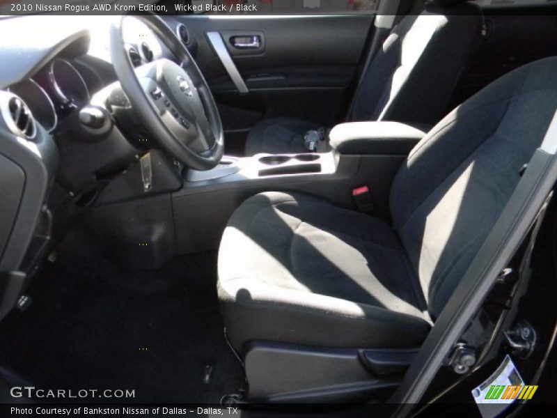 Wicked Black / Black 2010 Nissan Rogue AWD Krom Edition