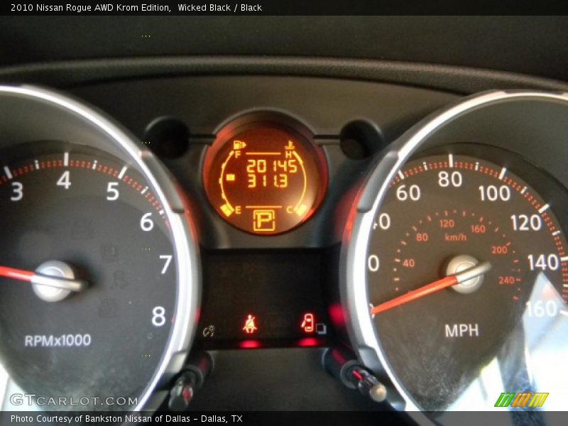 Wicked Black / Black 2010 Nissan Rogue AWD Krom Edition