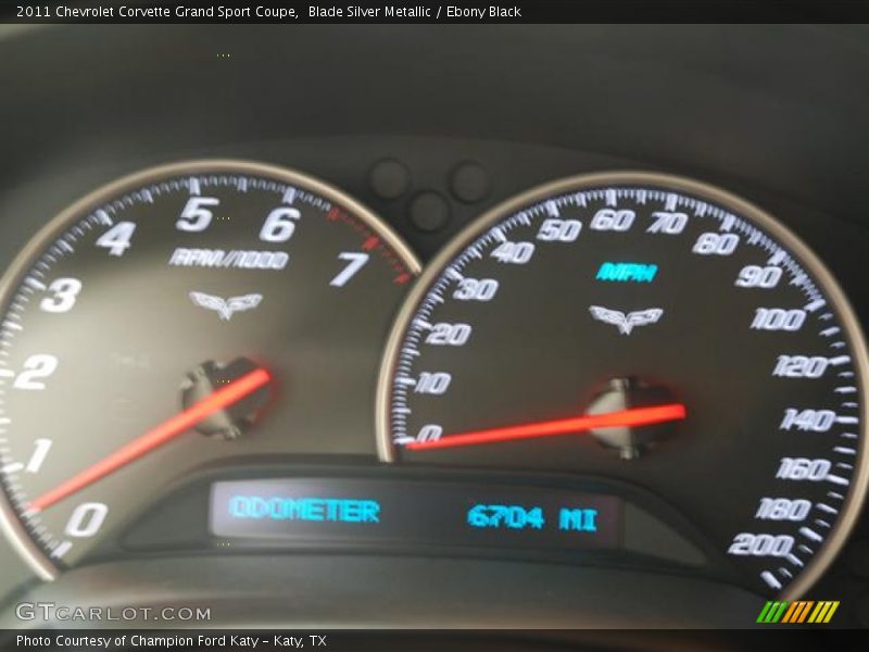 Blade Silver Metallic / Ebony Black 2011 Chevrolet Corvette Grand Sport Coupe