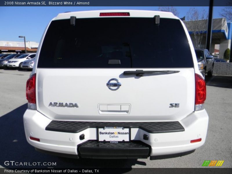 Blizzard White / Almond 2008 Nissan Armada SE