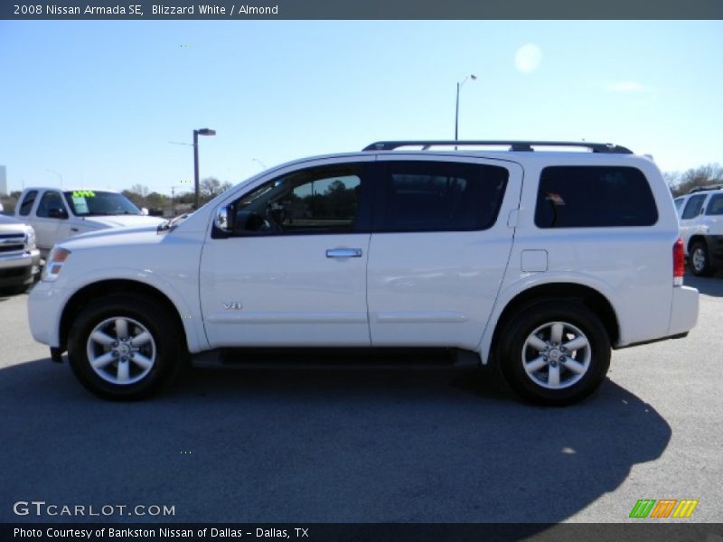 Blizzard White / Almond 2008 Nissan Armada SE