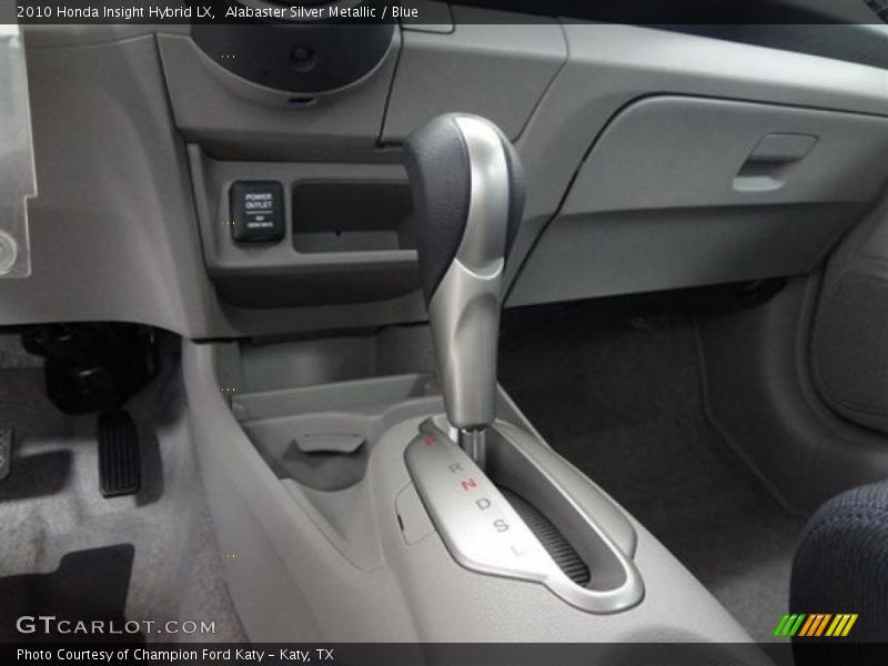 Alabaster Silver Metallic / Blue 2010 Honda Insight Hybrid LX