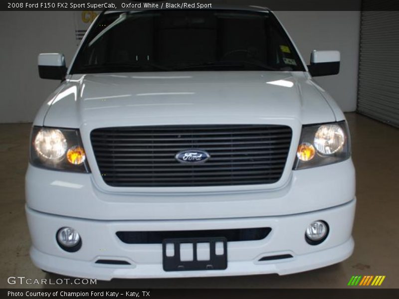 Oxford White / Black/Red Sport 2008 Ford F150 FX2 Sport SuperCab