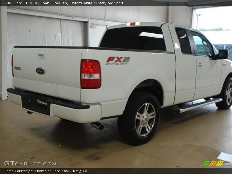 Oxford White / Black/Red Sport 2008 Ford F150 FX2 Sport SuperCab