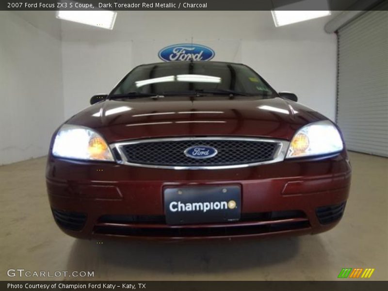 Dark Toreador Red Metallic / Charcoal 2007 Ford Focus ZX3 S Coupe
