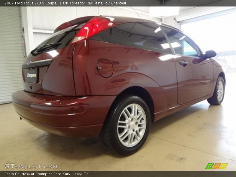 Dark Toreador Red Metallic / Charcoal 2007 Ford Focus ZX3 S Coupe