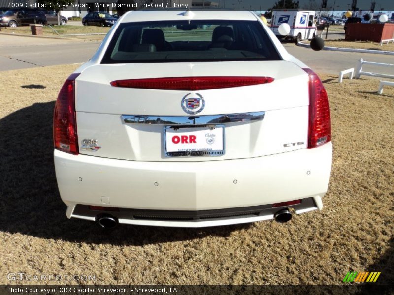 White Diamond Tri-Coat / Ebony 2009 Cadillac CTS -V Sedan