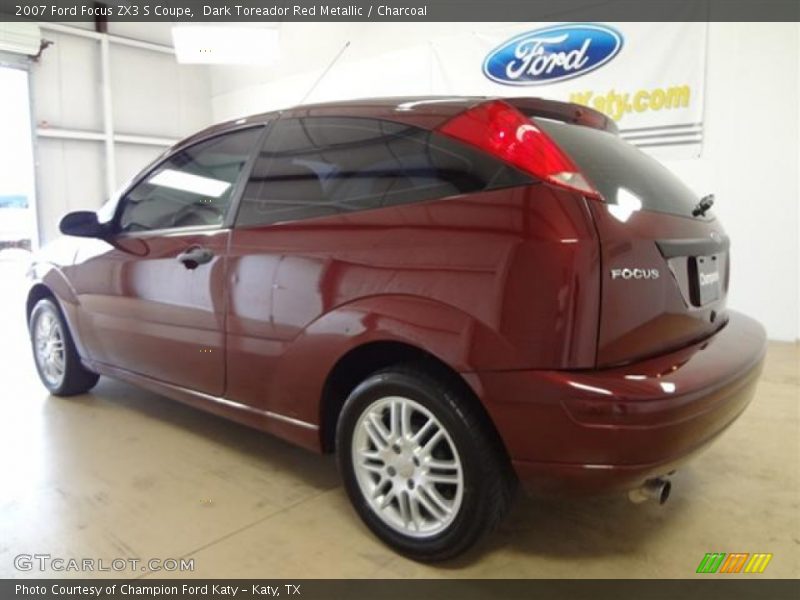 Dark Toreador Red Metallic / Charcoal 2007 Ford Focus ZX3 S Coupe