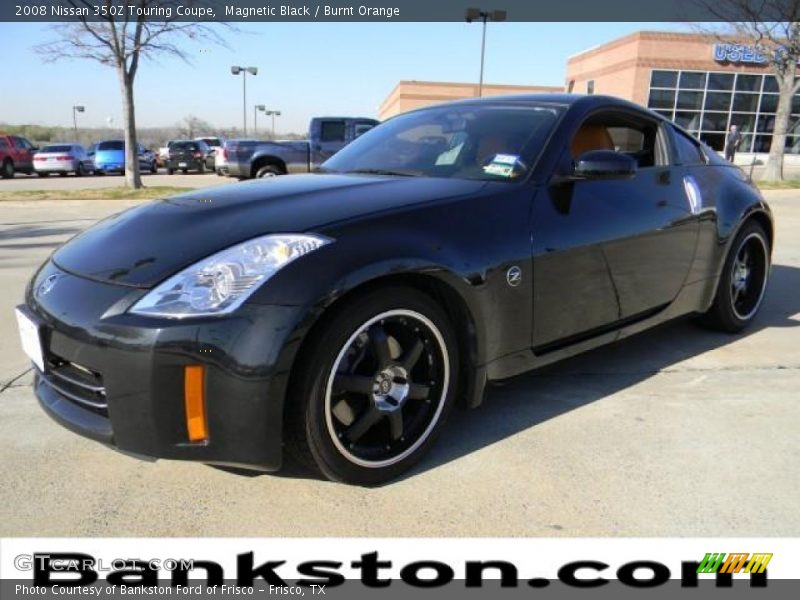 Magnetic Black / Burnt Orange 2008 Nissan 350Z Touring Coupe