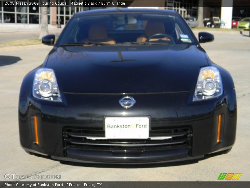 Magnetic Black / Burnt Orange 2008 Nissan 350Z Touring Coupe