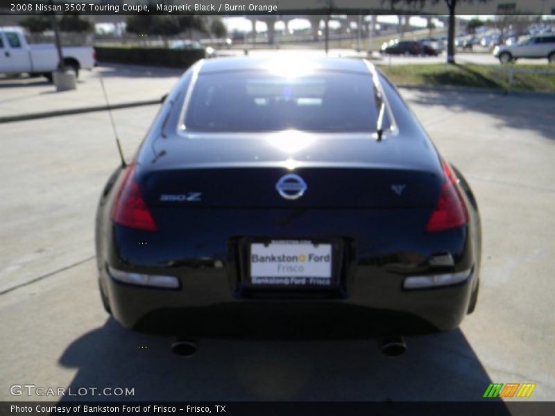 Magnetic Black / Burnt Orange 2008 Nissan 350Z Touring Coupe