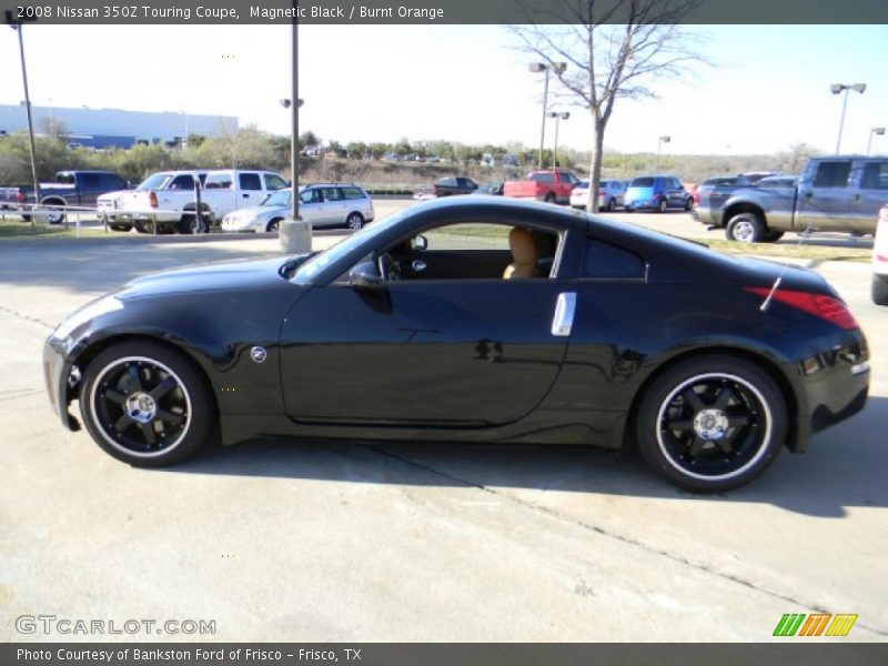 Magnetic Black / Burnt Orange 2008 Nissan 350Z Touring Coupe